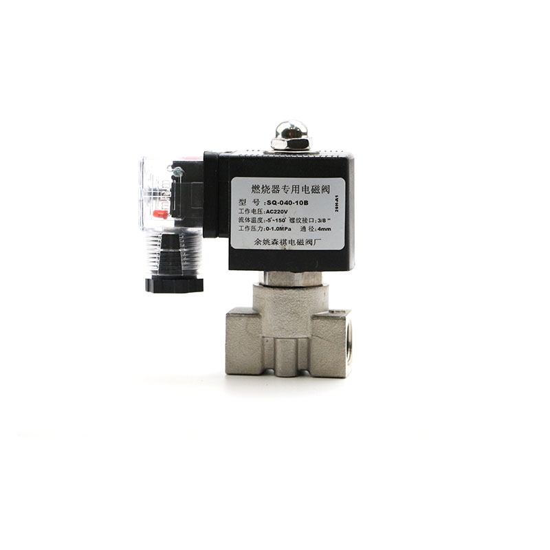 Plastic-encapsulated coil junction box type 10 stainless steel solenoid valve
