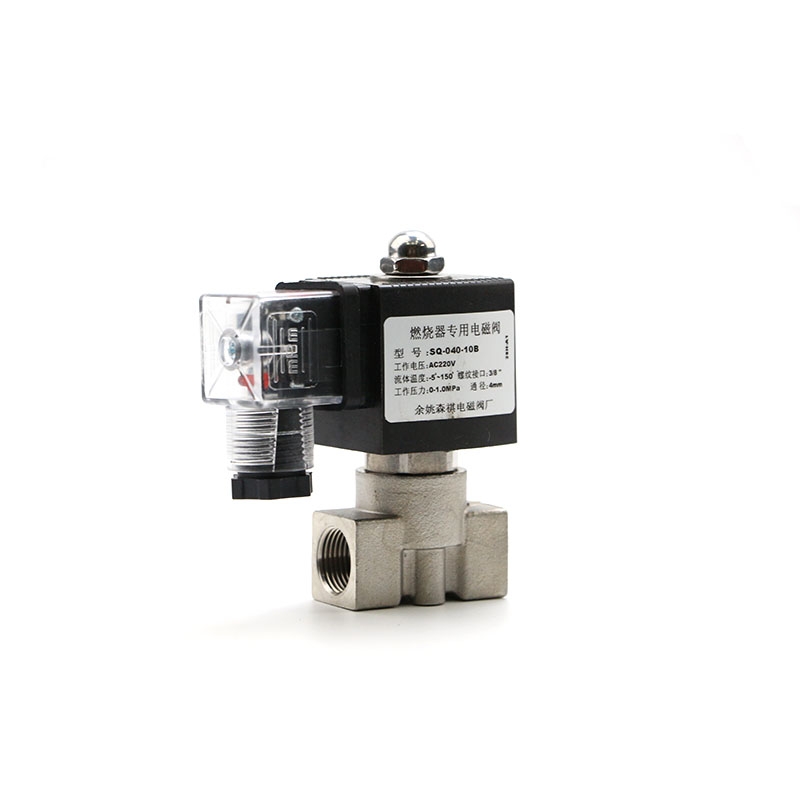 Plastic-encapsulated coil junction box type 10 stainless steel solenoid valve